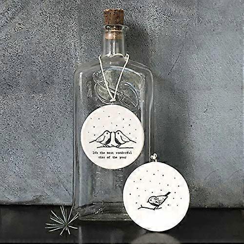 インドの東フラット磁器クリスマスボーブルロビンズ - 最も素晴らしい時間