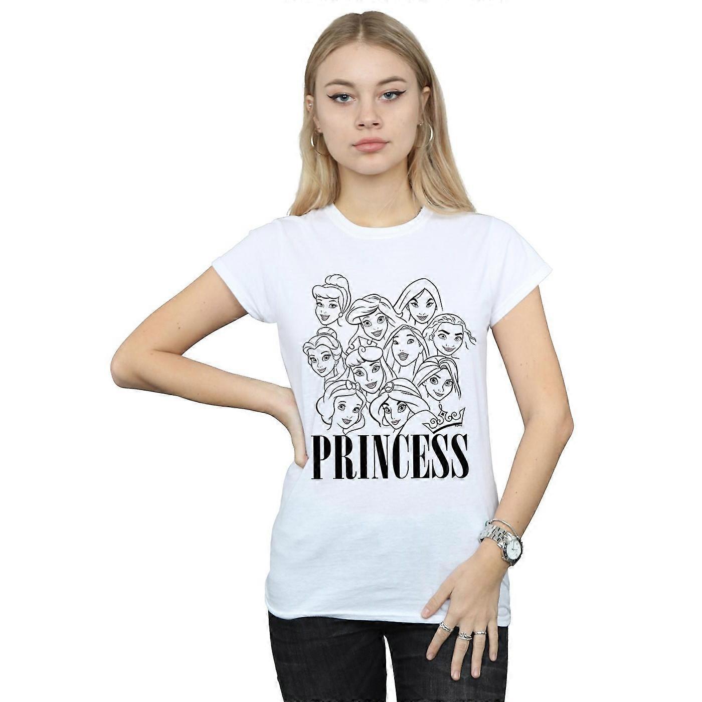 Disney Kvinner/Dame Prinsesse Multi Faces Bomull T-skjorte
