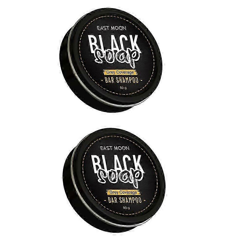 1-3pcs Herren Grau Abdeckung Bar Shampoo Haar Verdunkelung Schwarze Seife für Graue Haarabdeckung