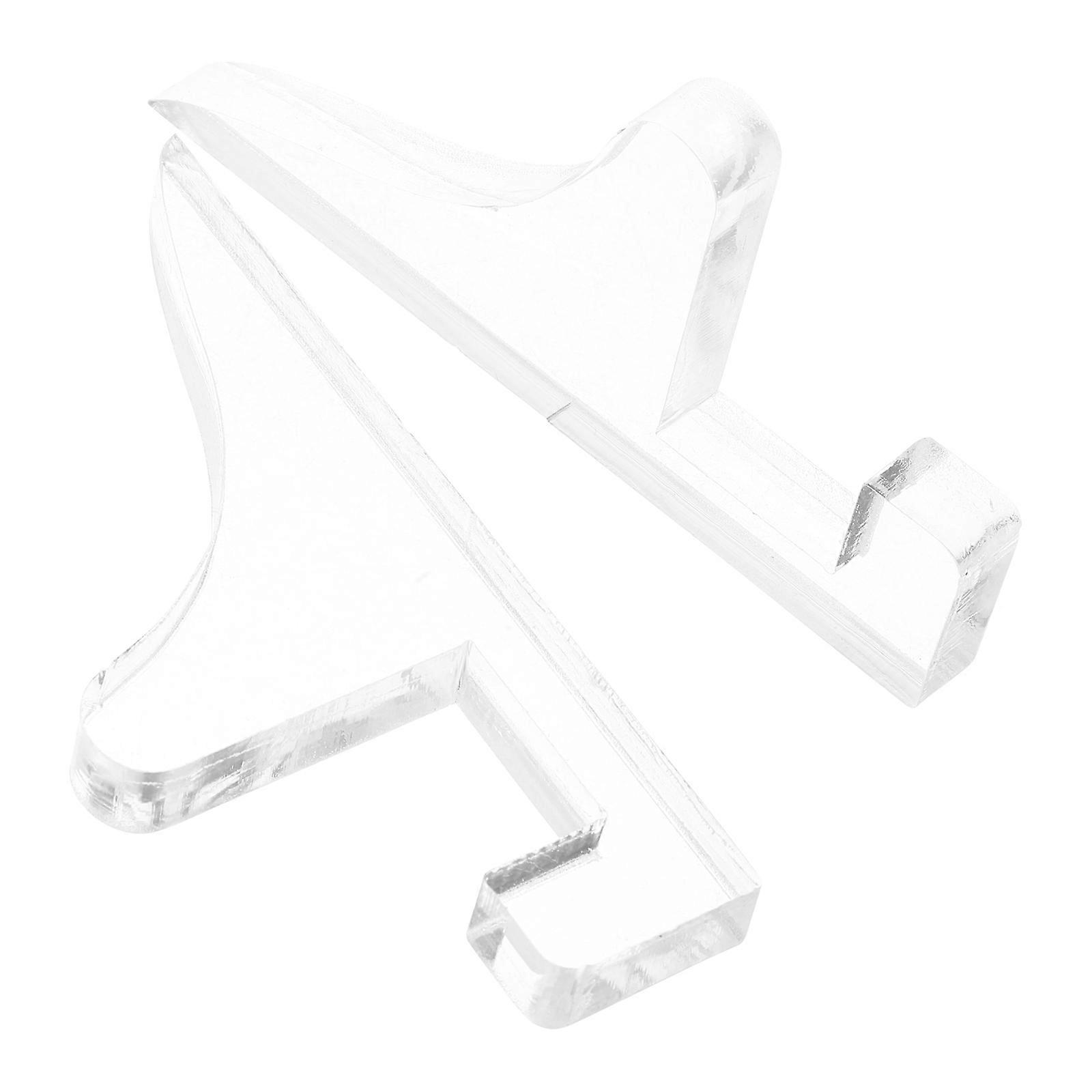 2Pcs Transparent Acrylic Photo Frame Stand for Picture Display on Desk