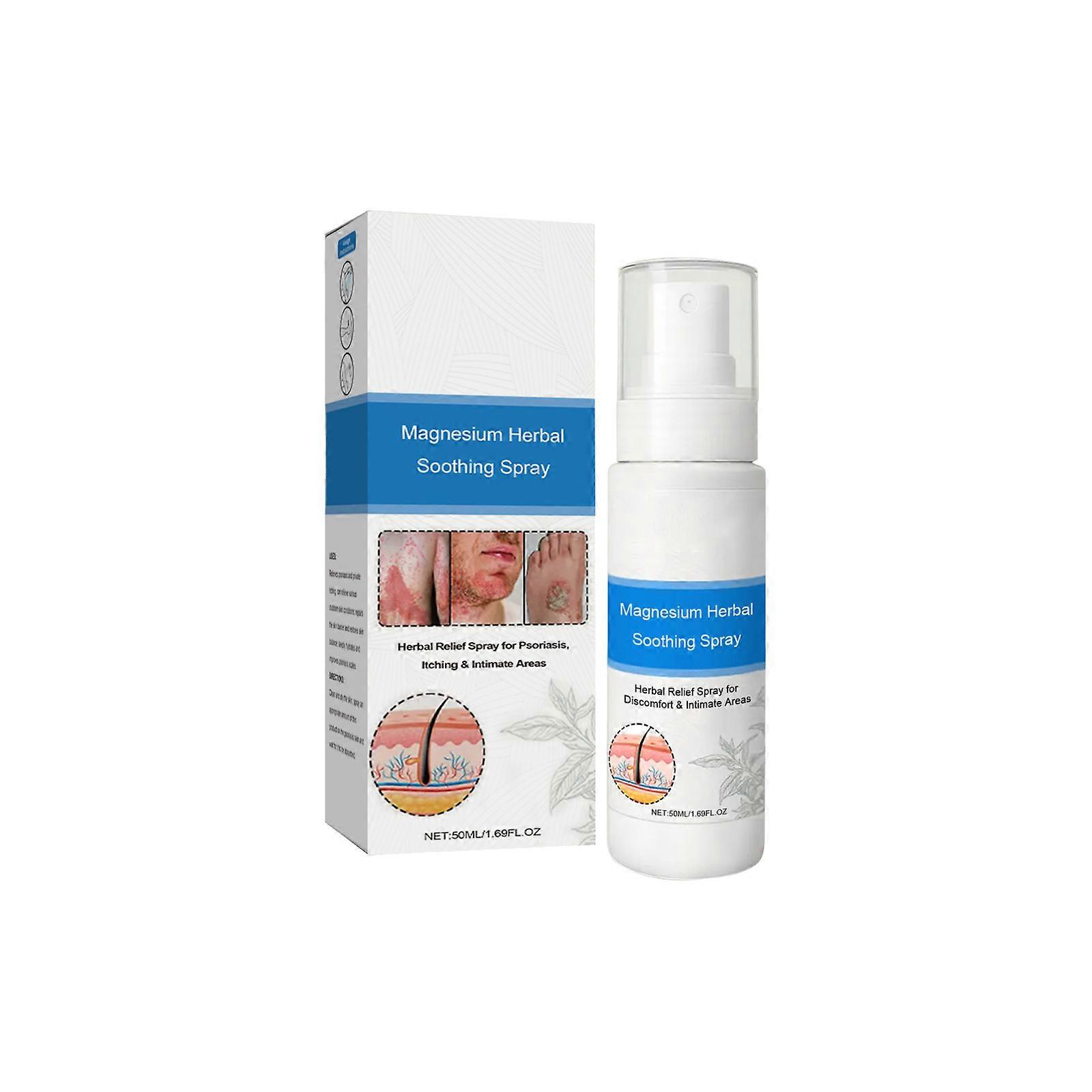 2PCS Magnesium-Herbal Skin Repair Spray - Portable Anti-Itch Body Care Liquid, All Skin Types