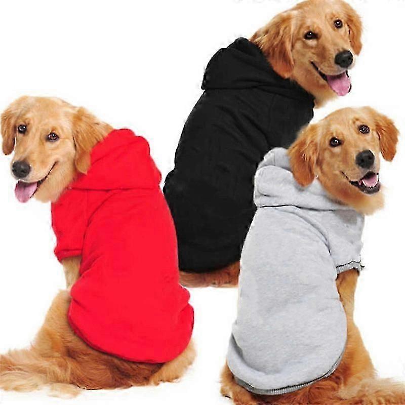 Moletons para cães - Moletom forrado de lã para cães de outono Moletom macio e quente Roupas com capuz de inverno para cães pequenos e médios grandes e Gatos