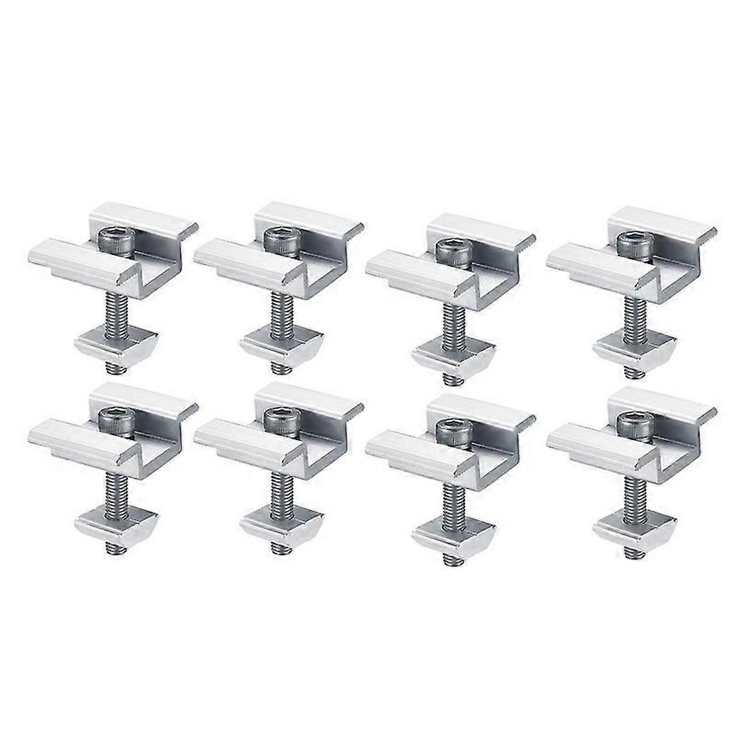 8Pcs Solar Panel Mounting Brackets, Clamps, for PV Solar Panel 30mm
