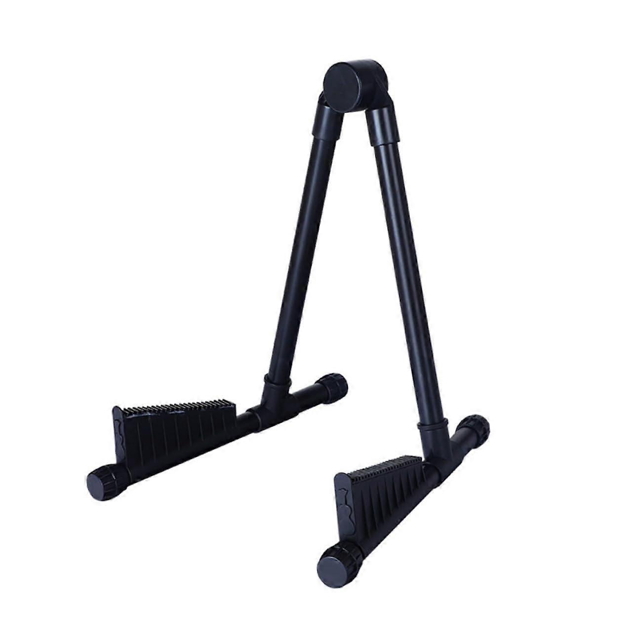 Foldable Guitar Floor Stand For Acoustic Electric Bass Violin Lightweight Portable With Compact Storage Design