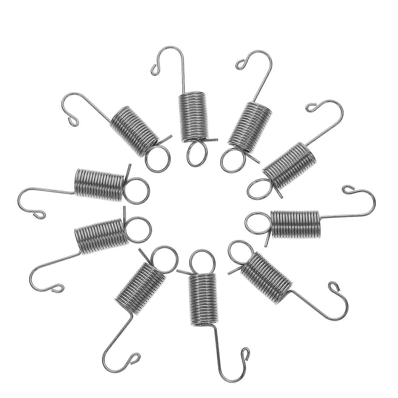 Versatile Galvanized Spring Hook Display Stand Suitable For Business Owners With Reliable Waterfilled Base And Stainless Steel Material 10Pcs