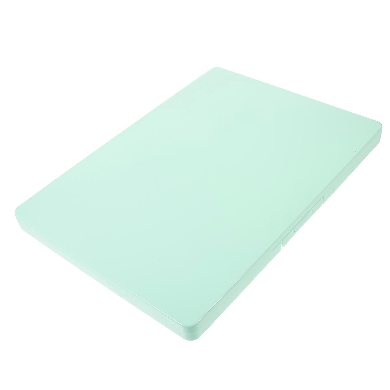 Green Plastic Business Card Holder for Certificate Organizing 5Pcs