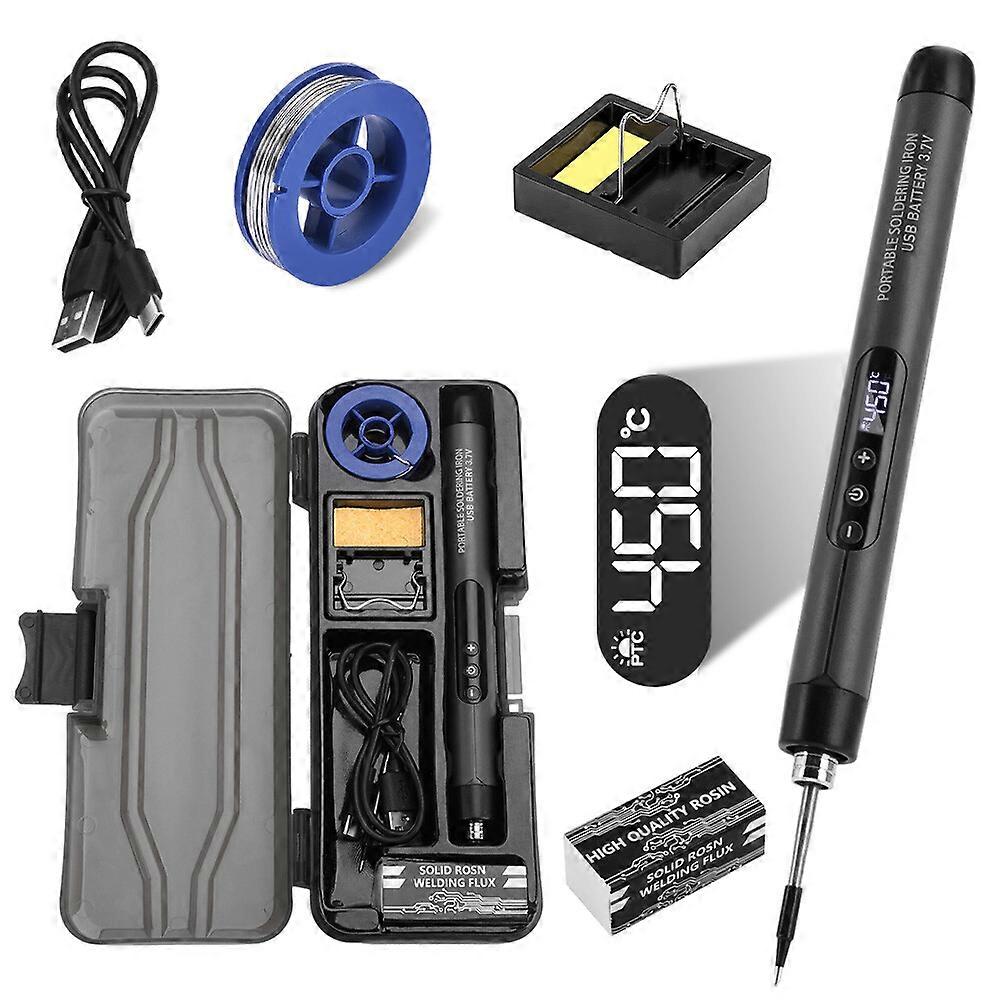 TYPE-C Digital Soldering Iron Electric Adjustable Temperature Welding Wire Kit