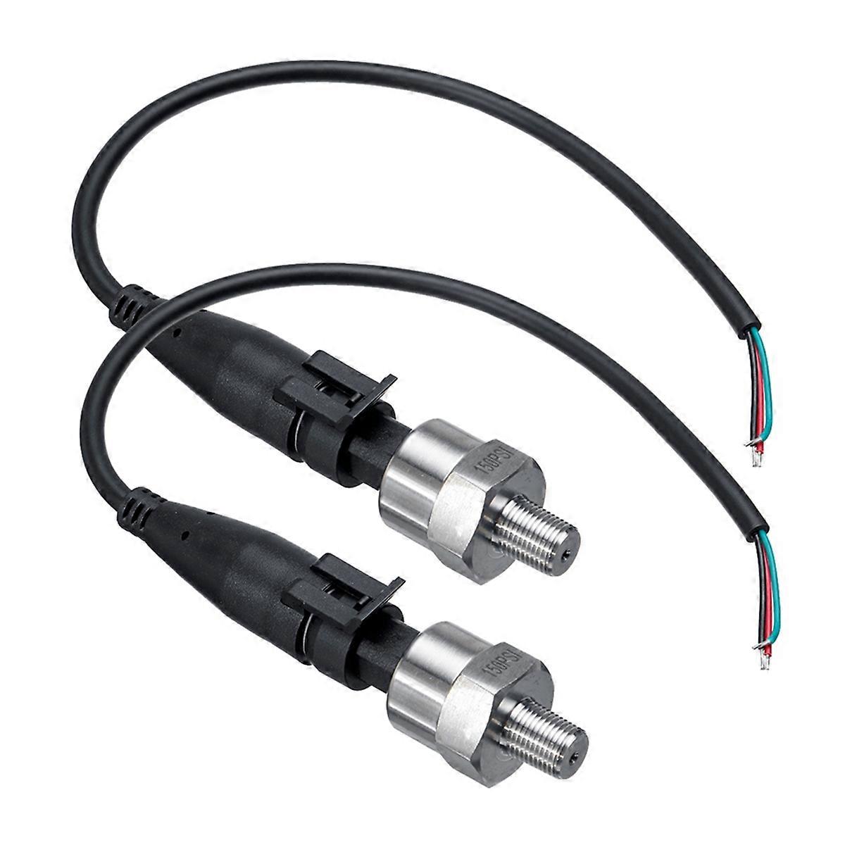 2Pc 150Psi DC5V 1/8NPT Pressure Transducer Transmitter Sensor