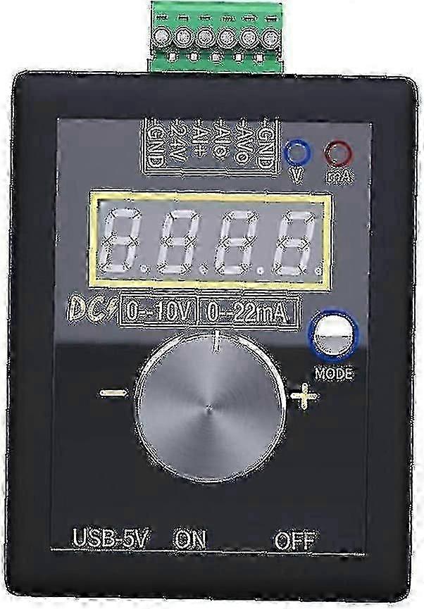 Γεννήτρια σήματος 0-10v/0-4-20ma ενσωματωμένη μπαταρία σήματος προσομοίωσης τάσης χειρός για τη μαύρη πρακτική μπαταρία σφαλμάτων πάνελ PLC