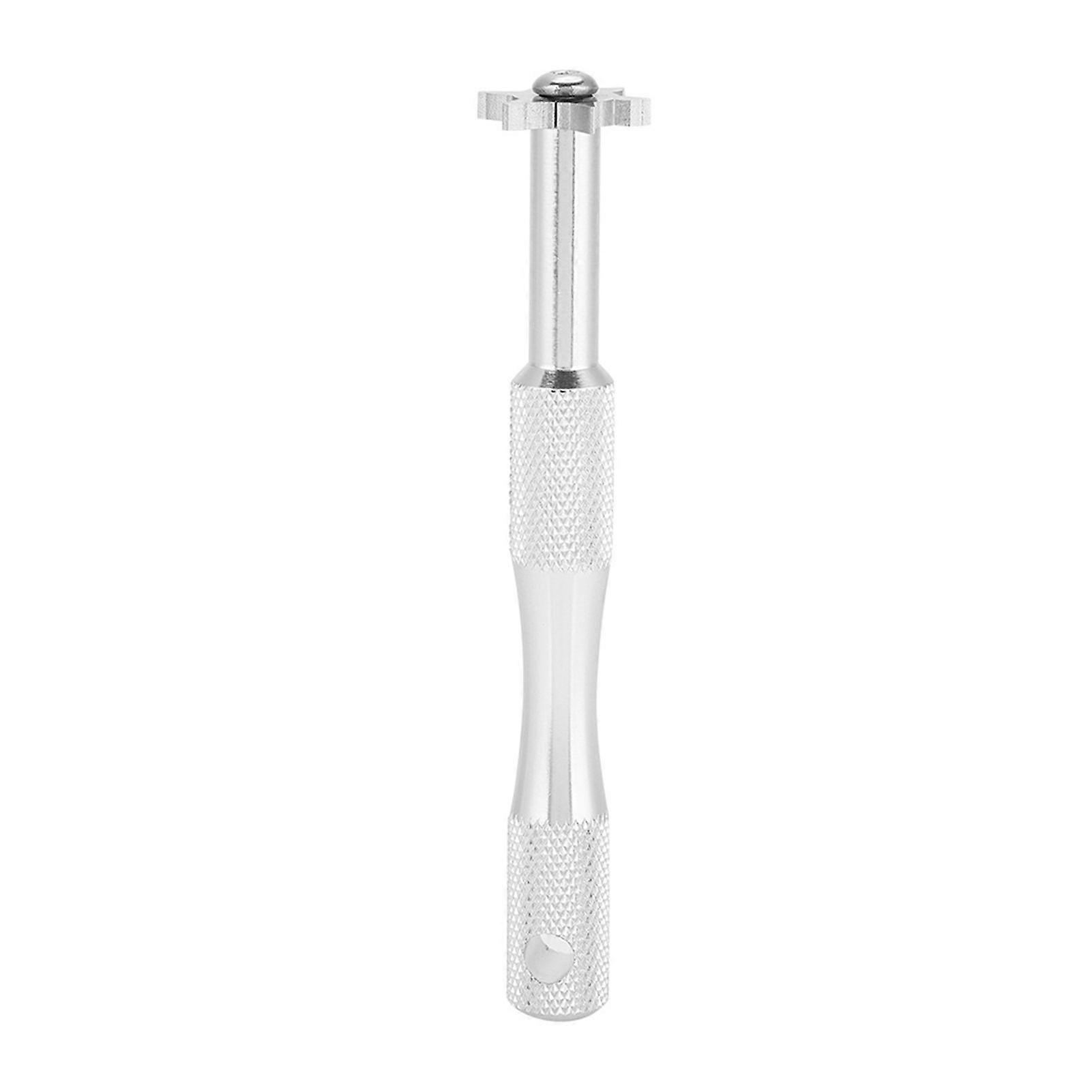 Golf Club Groove Sharpener Tool with Multi angle Shape Mouth Cutters (Silver)