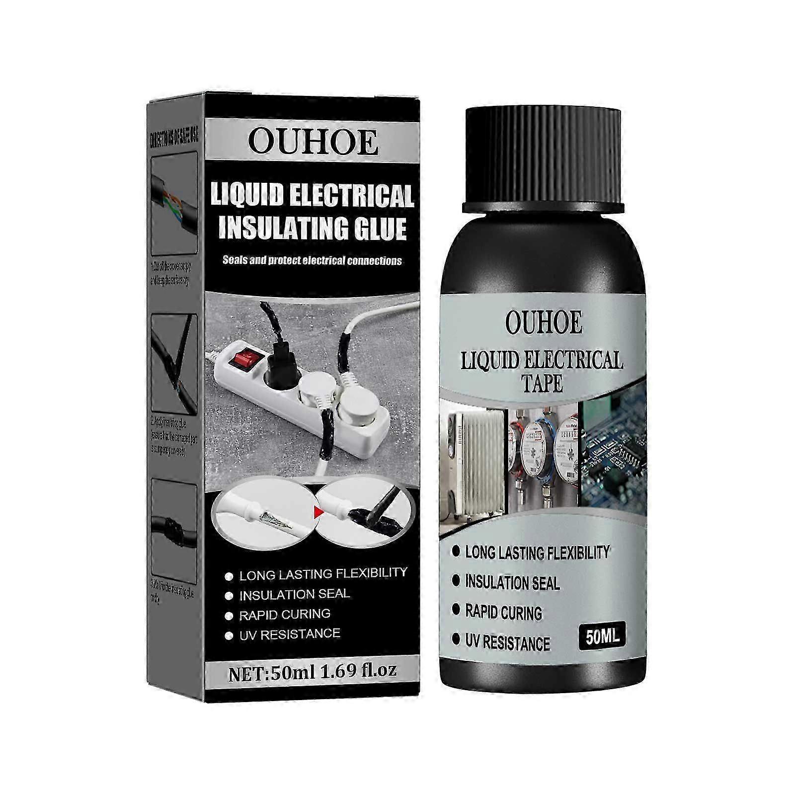 50ml High-Temperature Liquid Electrical Insulating Adhesive - Waterproof & UV Resistant for Repairs
