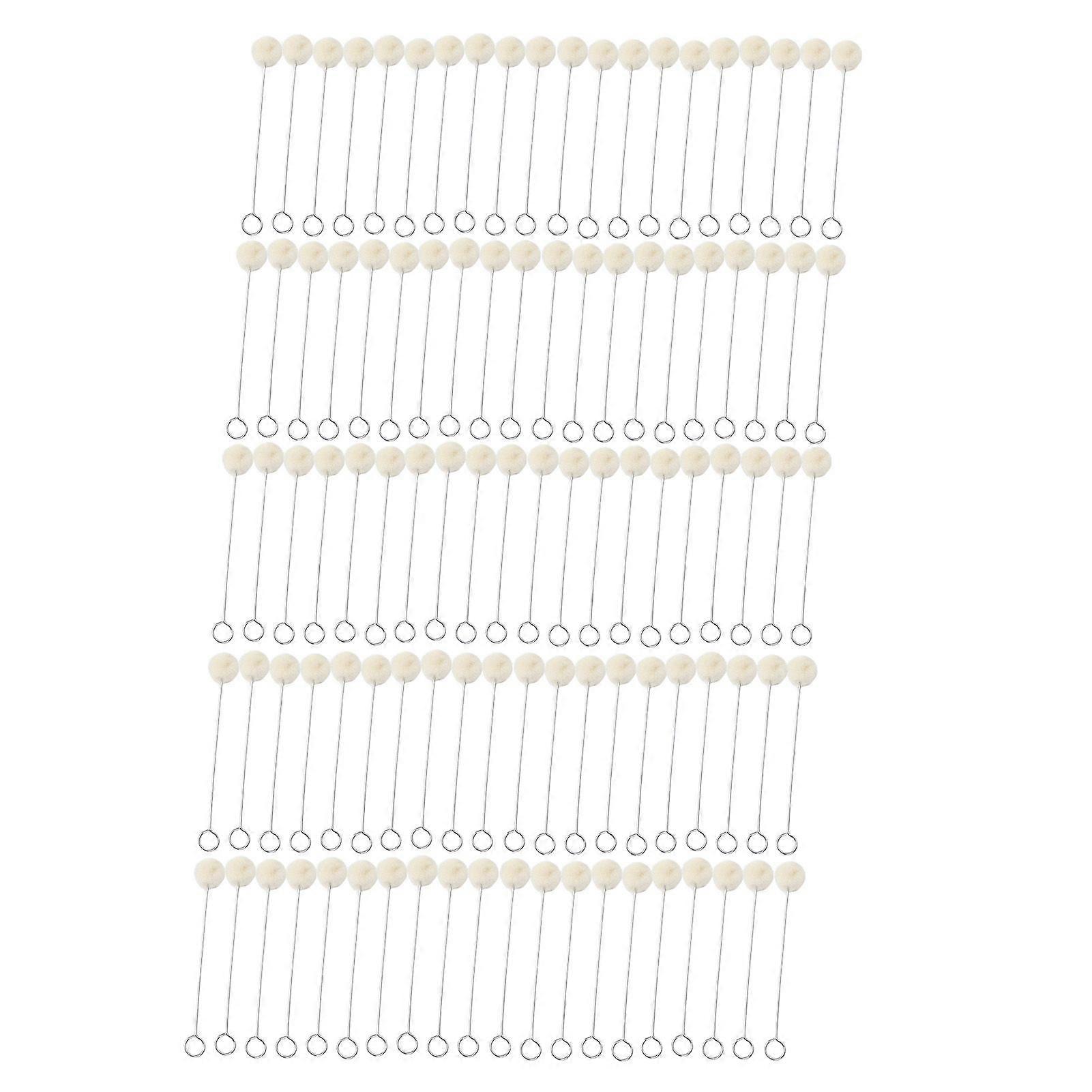 100pcs Wool Ball Brush HandMade DIY Durable Practical Leather Tools for Handicraft Dyeing