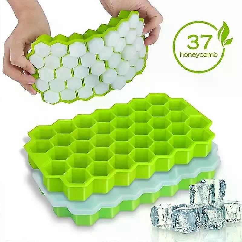 1pcs Honeycomb 37 Lattice Cube Tray Maker Without Lid DIY Ice Mold