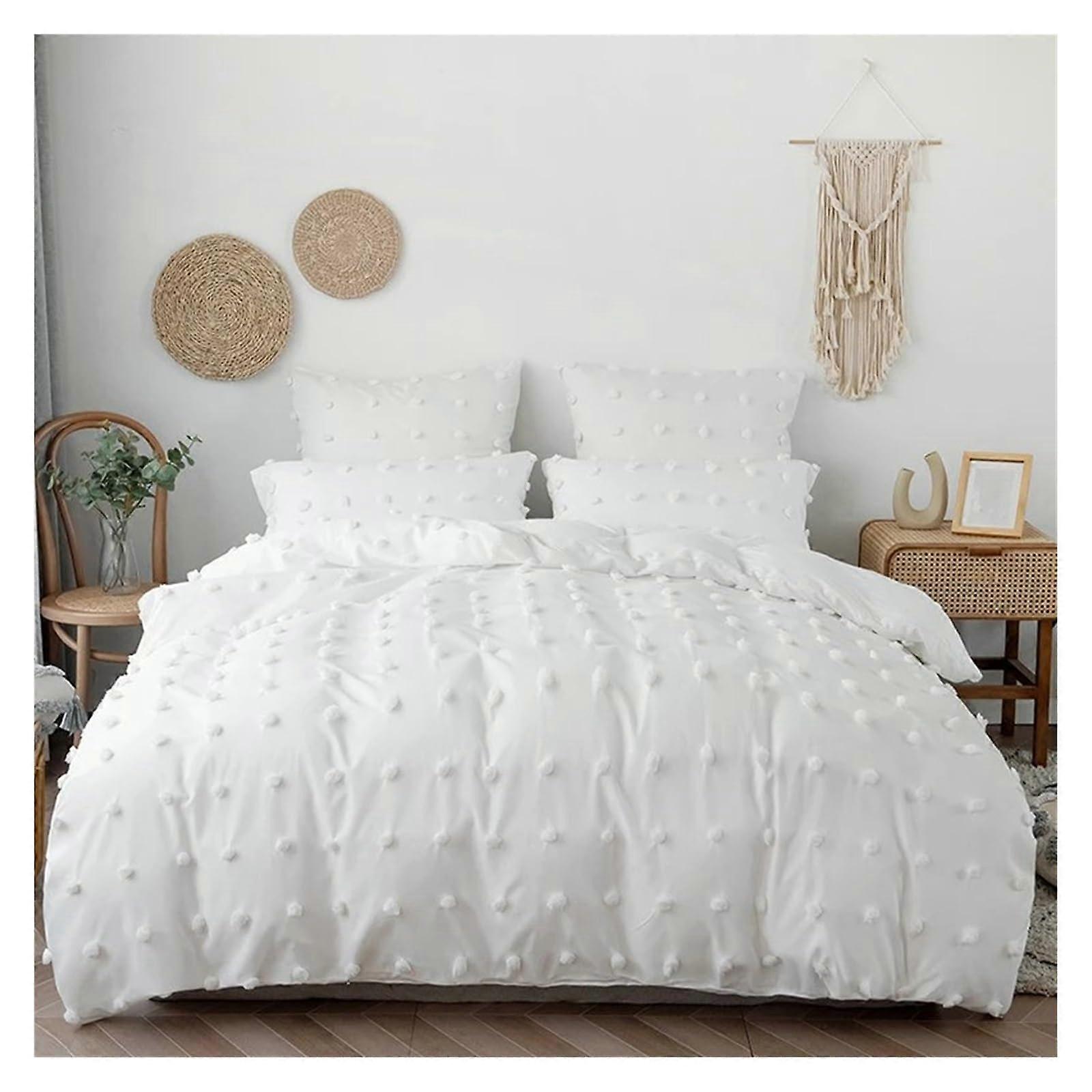 Four Piece Bedding Set Bunk Bed Cover 220x240 Cm Tufted Queen Size Duvet And Pillowcase US King