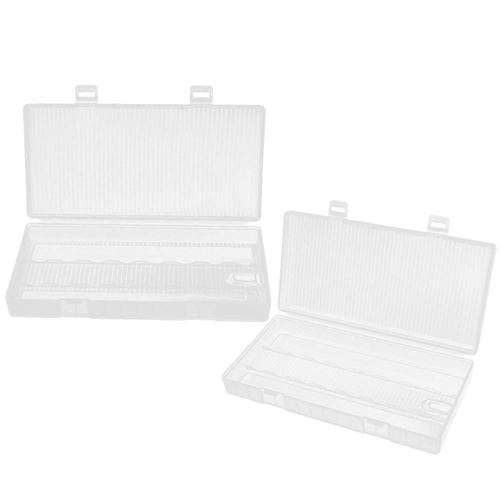 Case for Storage 2Pcs Plastic Organizer Box Transparent