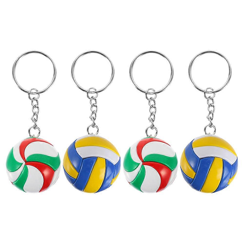 Volleyball Party Keychains Alloy and for Competition Prize 12Pcs