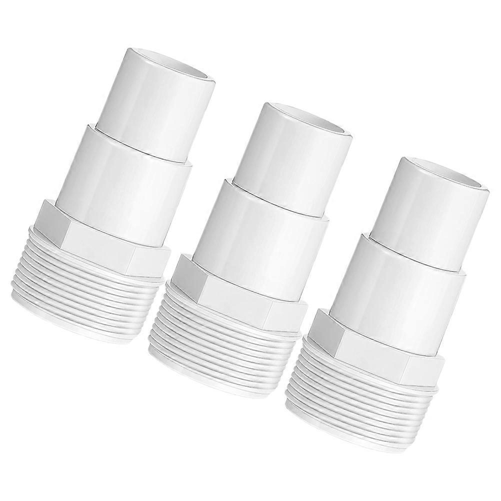 Pool Adapter Fittings Replacement Easy Installation Homeowners Round Shape Standard Design Diy Compatible 3Pcs