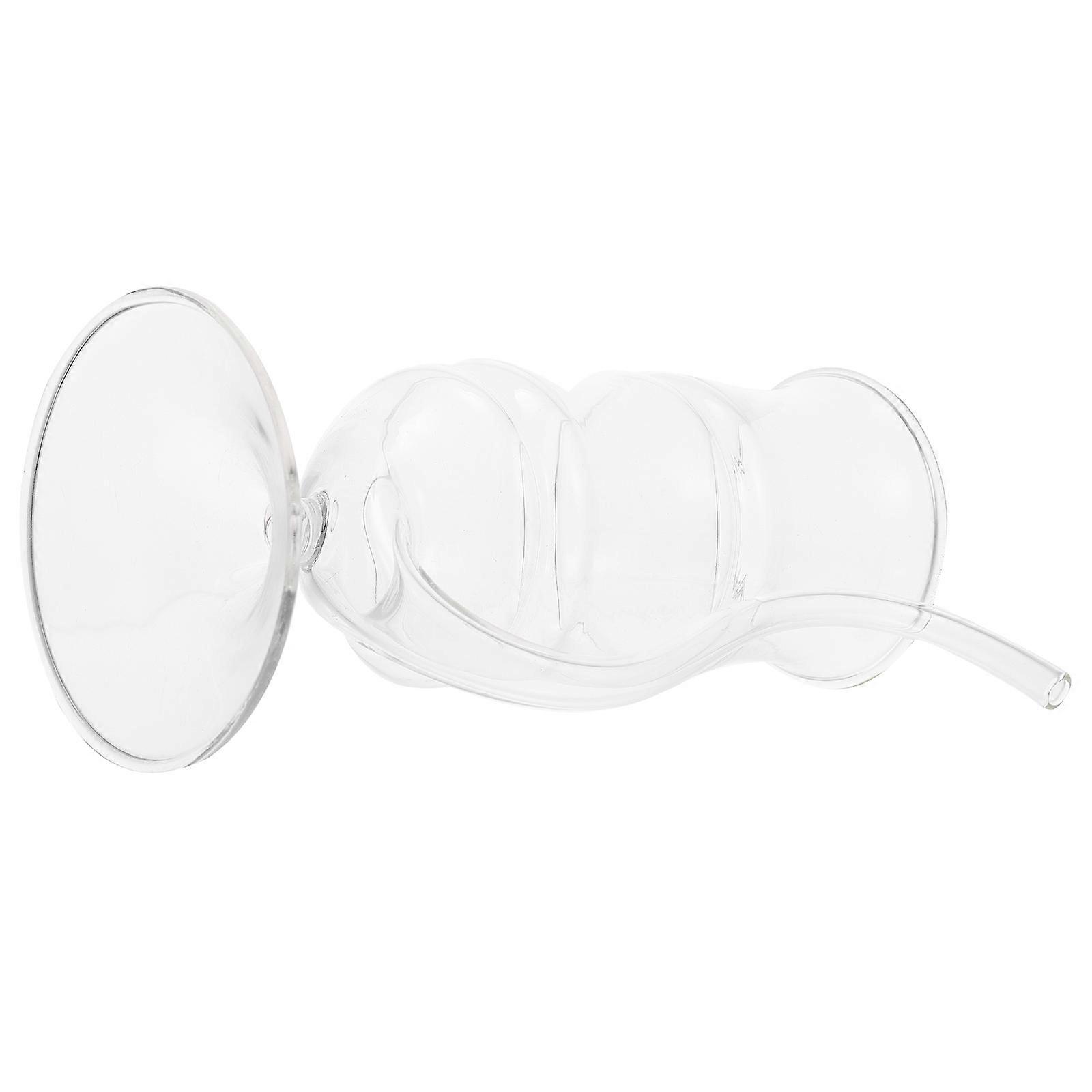 Creative Glass Cup Home Transparent Cup For Dining 200ml Cylindrical Design 1Set