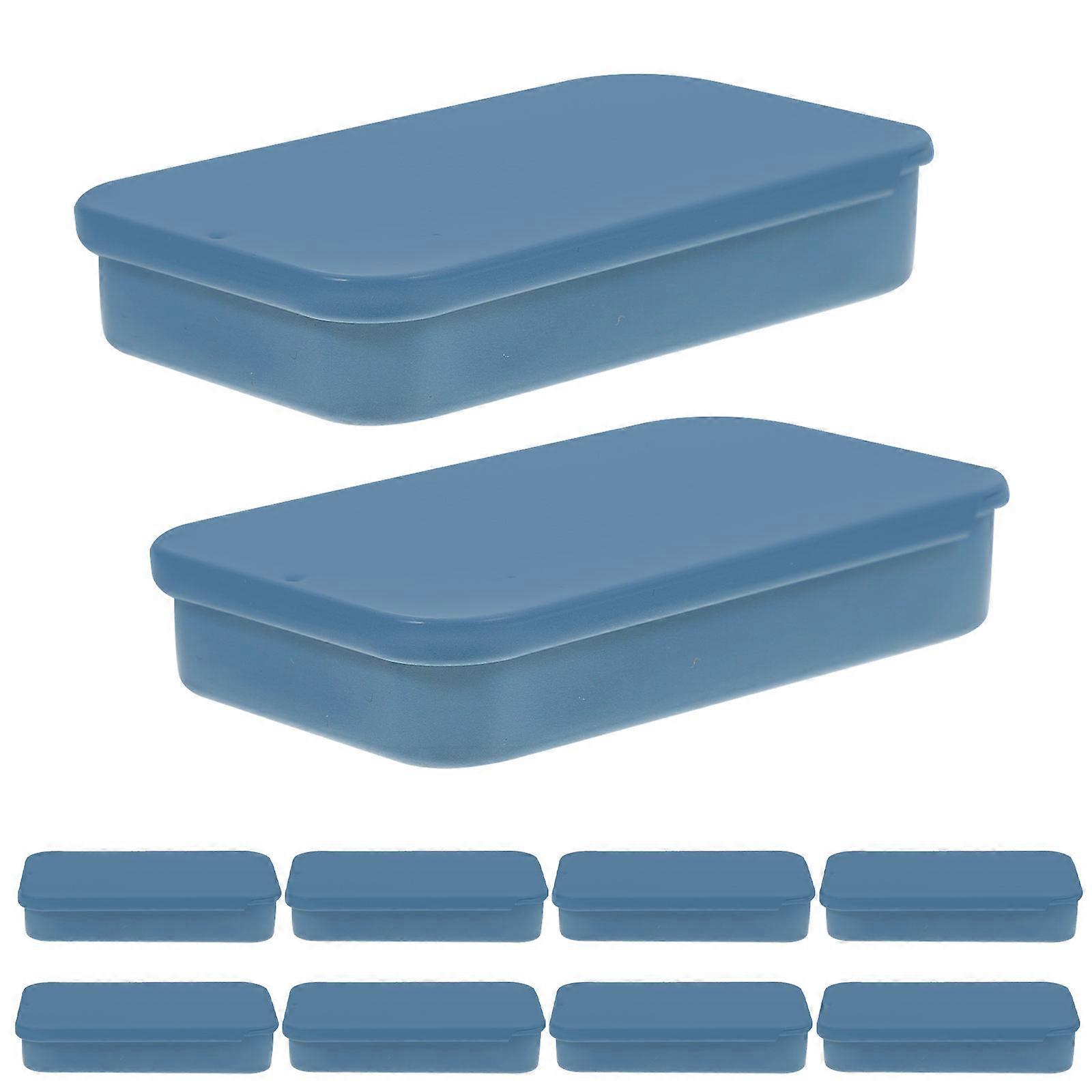 Candy Storage Box 12Pcs Sliding Lid Tin Case For Travel And Jewelry Storage Portable Moisture Resistant Design
