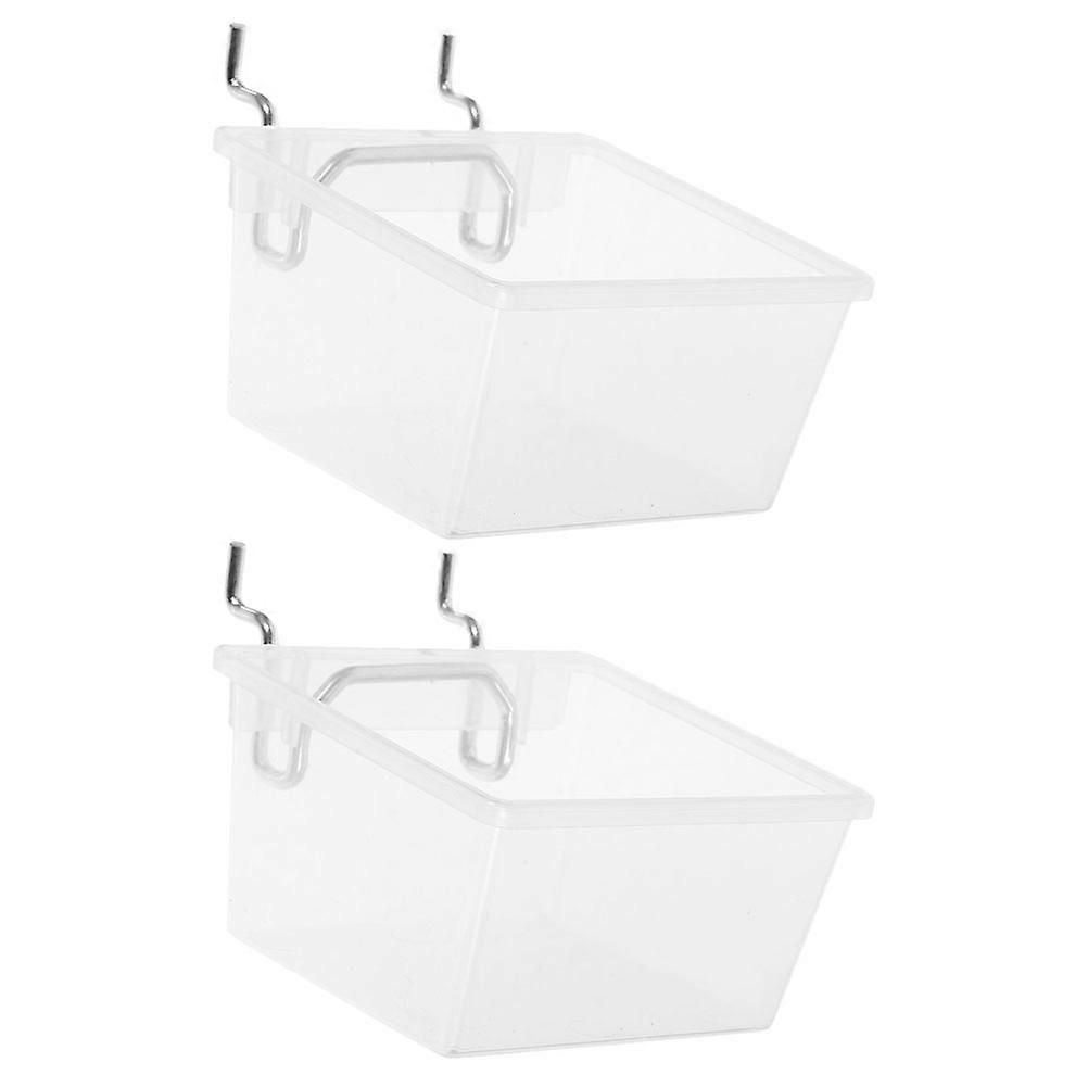Transparent Pegboard Bins 10 Sets For Craft Tool Storage In Home And Garage Sturdy Organizer With Hooks