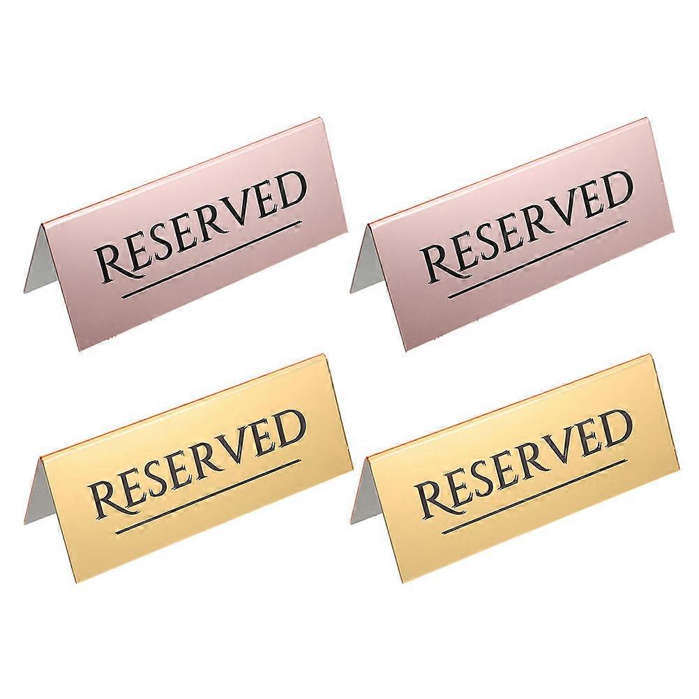 Acrylic Reserved Seating Sign For Event Spaces Clear Information Display 12-Pcs Stable Structure