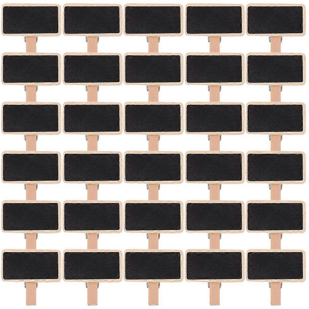Wooden Blackboard Clip For Message Board Food Labeling 1.6X1.6X0.8in 100 Pcs Versatile Chalkboard Signs
