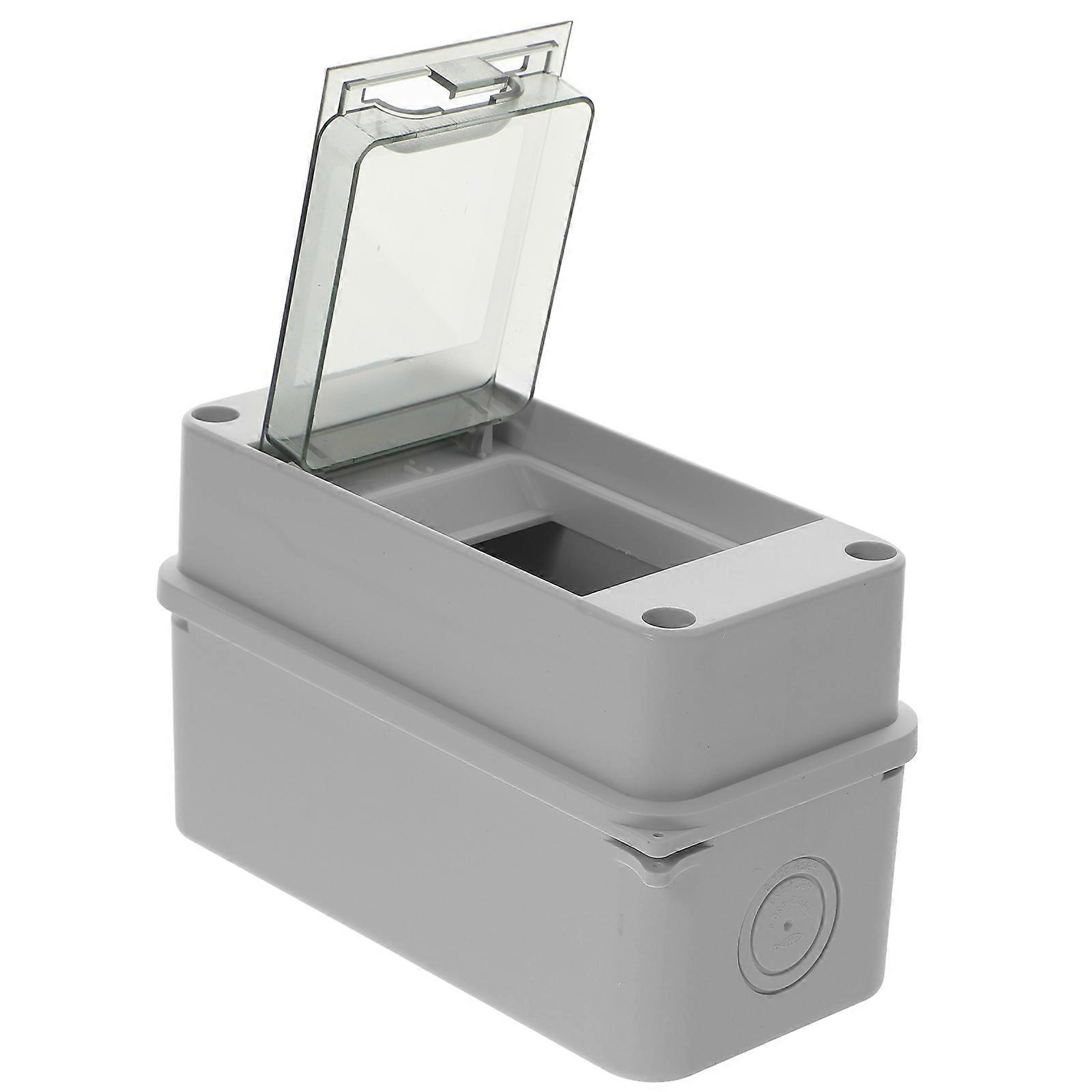 IP65 Rated Power Distribution Junction Box White Rectangular Design Indoor Outdoor Use 3Pcs