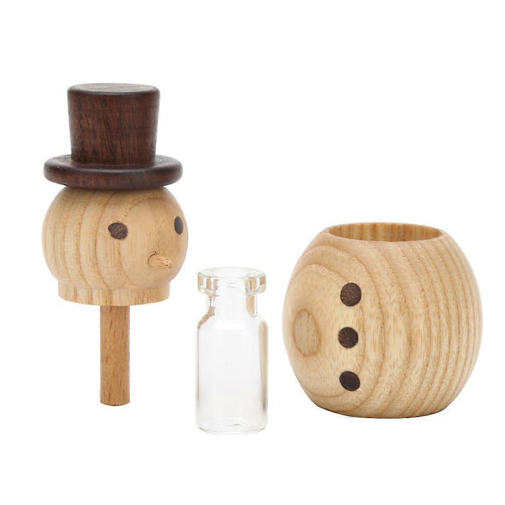 In-Car Fragrance Diffuser 2Pcs Advanced Technology Wooden Incense Diffuser For Car Interior Air Freshening Light Brown