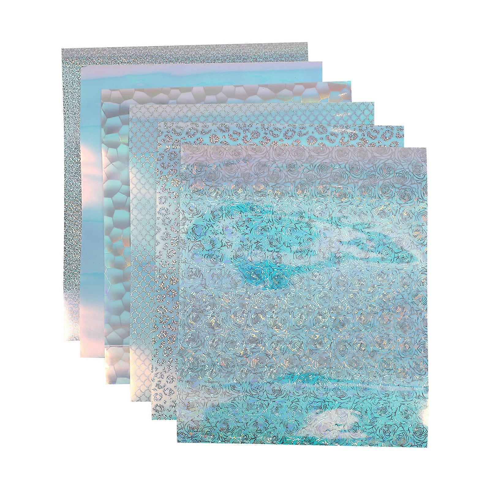 Craft Adhesive Vinyl Self-Adhesive Sheets Diy Projects Sky-Blue 6Set