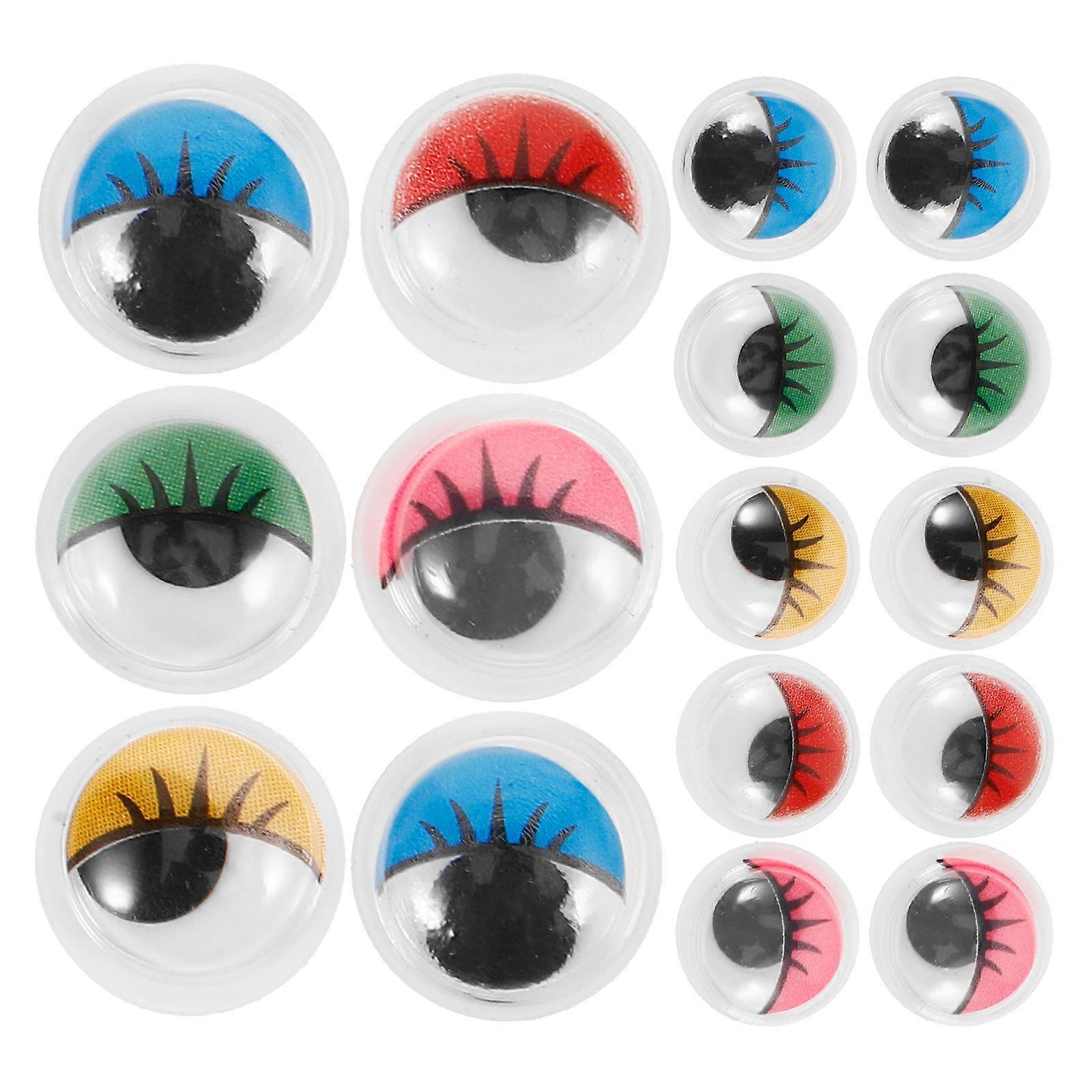 Assorted Color Wiggle Eyes Plastic for DIY Crafts Making 600Pcs Set