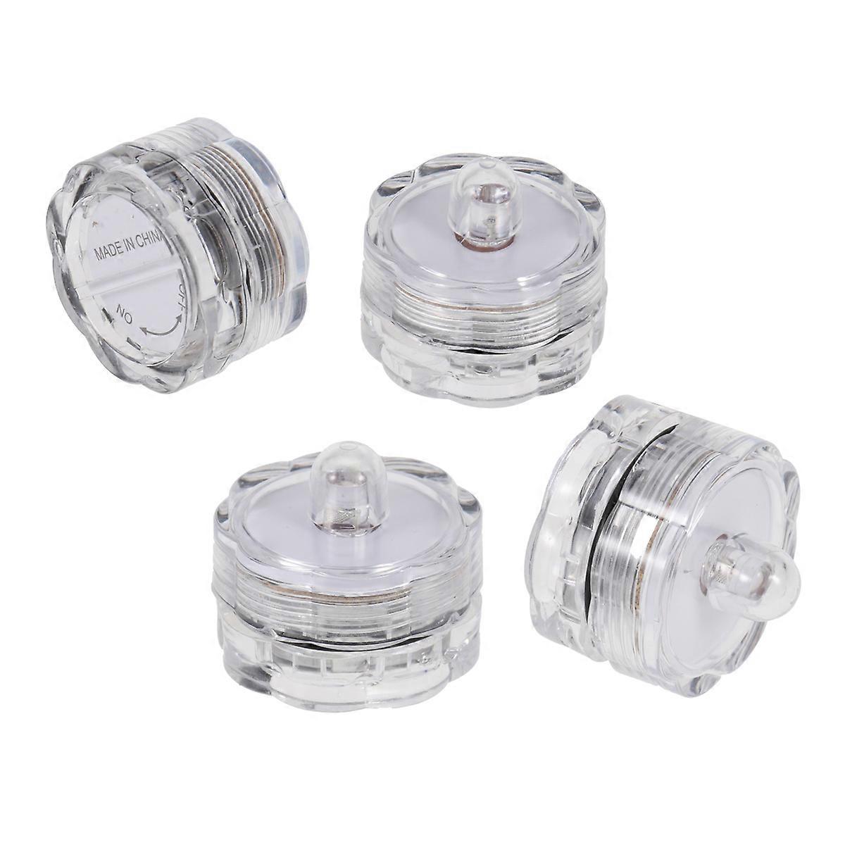 Waterproof LED Candle Lights for Bar Party 12Pcs Transparent Set