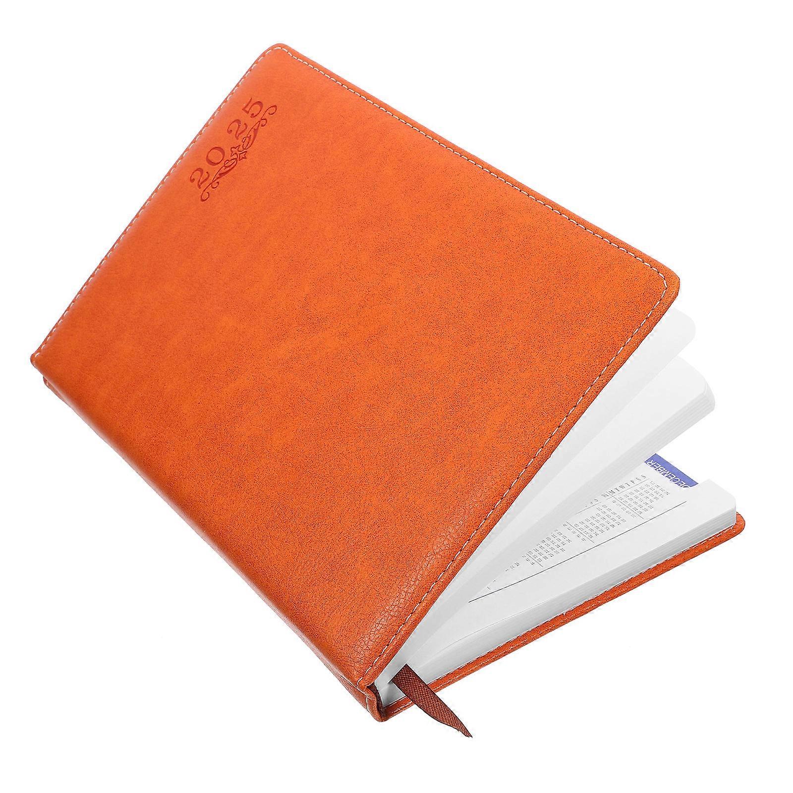 Daily Planner Office Work Planner Notepad with Paper PU Material 2Pcs
