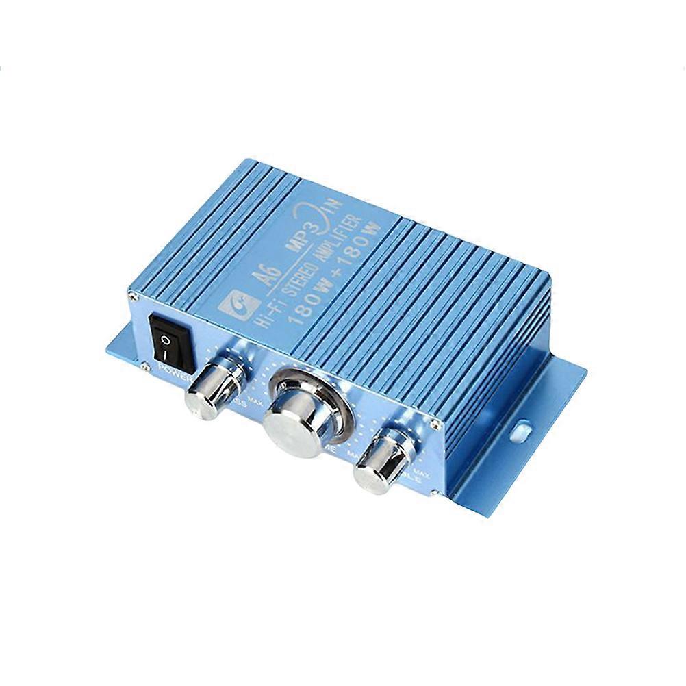 Car Power Amplifier Vehicle Multifunctional Player 2.0 Channel with 3Pcs Included