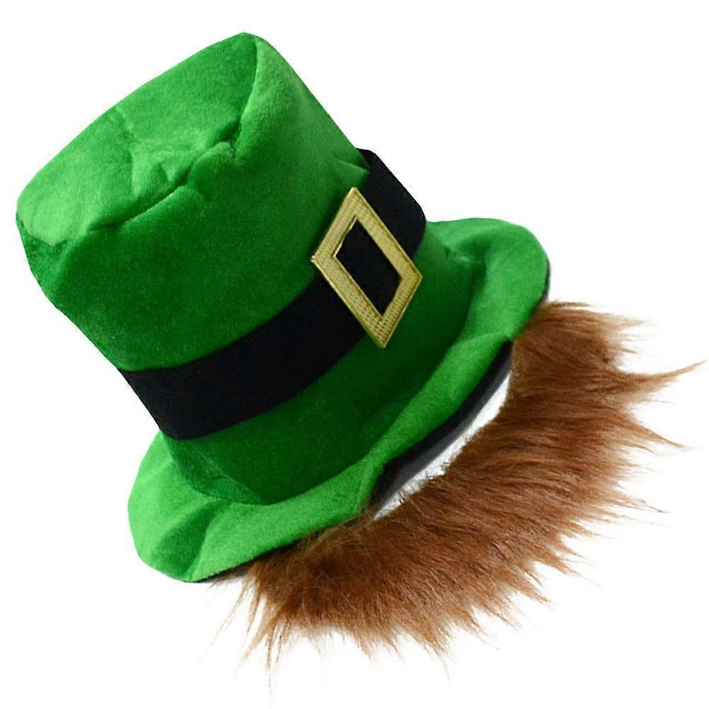 St. Patrick's Day Hat with Beard for 2Pcs Festive Party Decoration