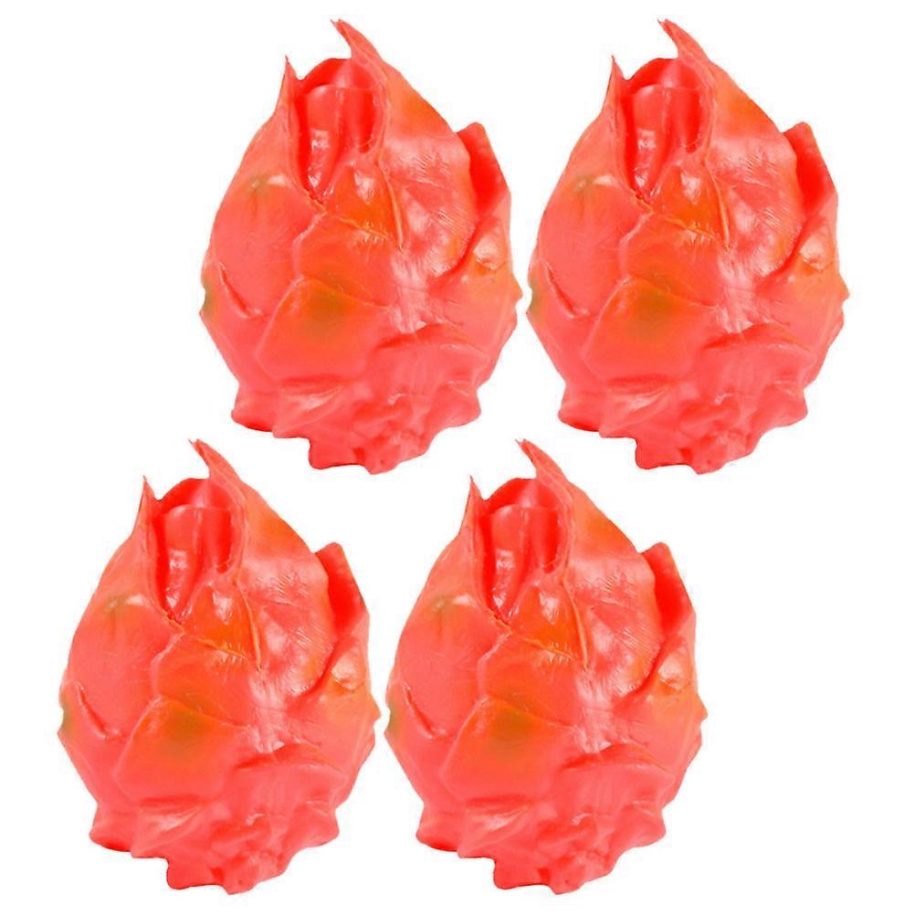 Fake Dragon Fruit Artificial Display Ornaments for Decor 16Pcs