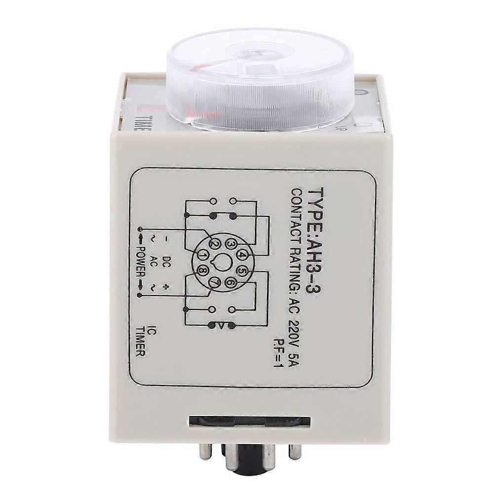 AH3-3 Time Relay Adjustable Delay Timer Switch AC 220V for Automatic  Control System