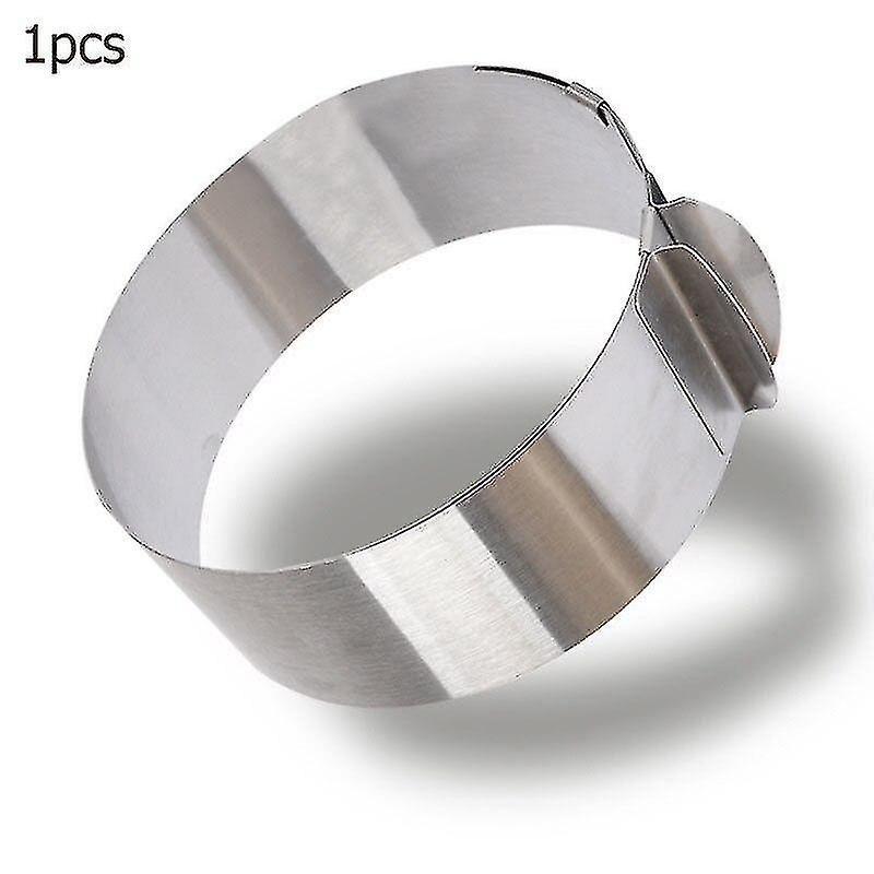 耐熱皿セットラウンド1-2個/セット調整可能なムースリングセットラウンドスクエアステンレススチールケーキベーキングモールド