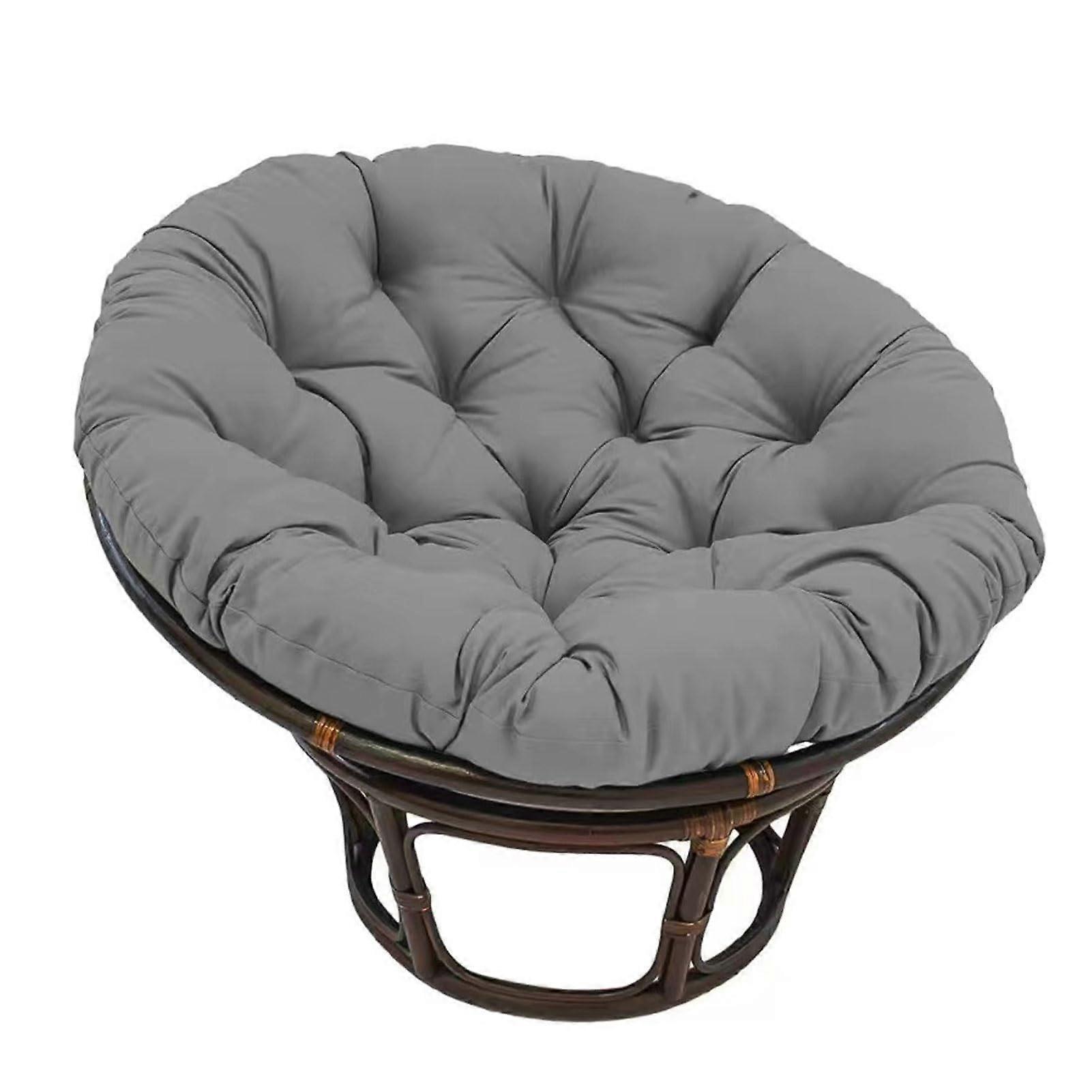 Oversized Papasan Egg Chair Cushion  DoublePadded Round Pillow For Wicker Swing And Rattan Egg Chair  Hammock Pad Mat
