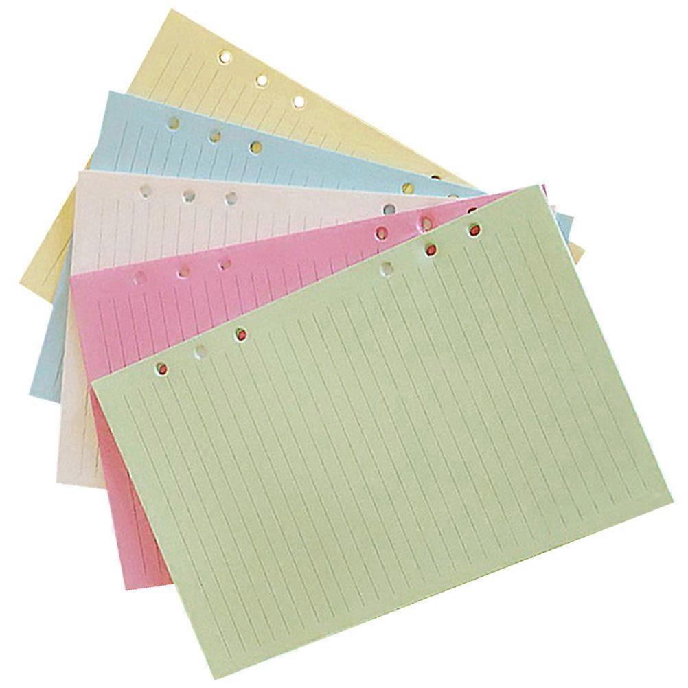 A5 Binder Inserts Notepad Refills for Writing Use 200Pcs Colorful Paper