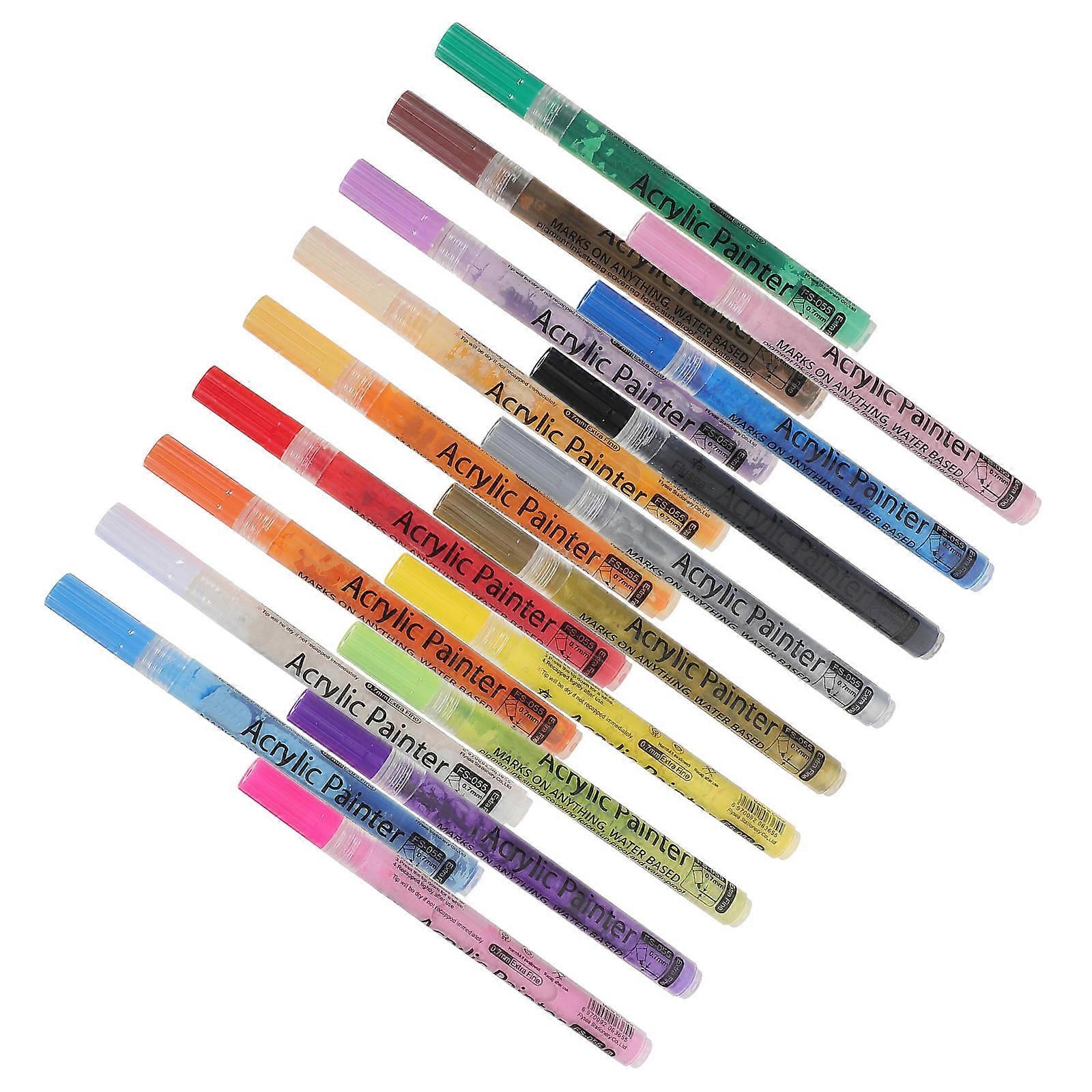 Coloring Paint Marker Pen for Painting Drawing on Various Surfaces 1 Box Propylene Simple Appearance Design