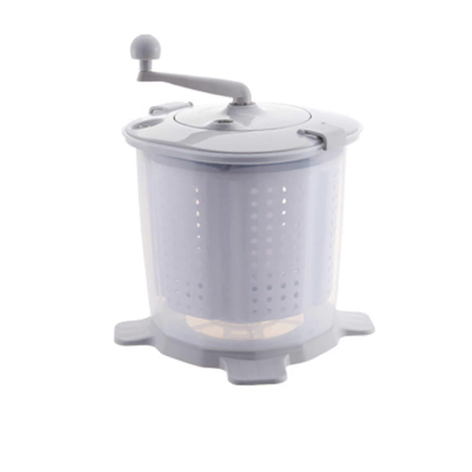 Hand Washing Machine Portable 2-in-1 Mini Washing Machine with Crank Laundry Spinner Top Loader Travel Washer