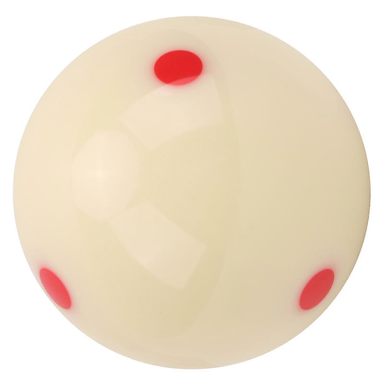 57.2mm Pool Standard Training Ball DotSpot Practice Cue Ball Billiard Accessory(Red Dot )