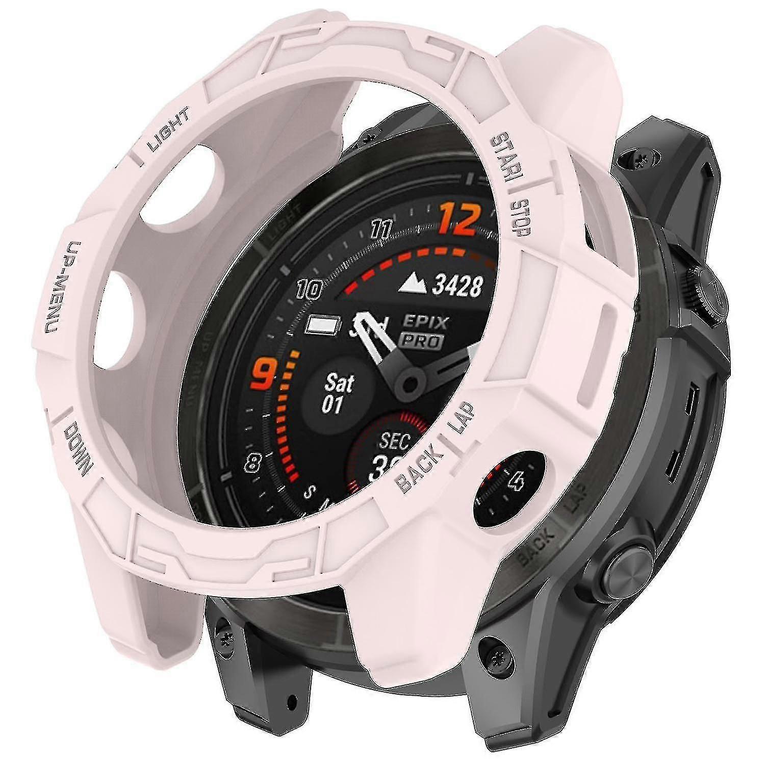 Tpu Watch Case For Garmin Epix Pro (gen 2) 47mm/fenix 7 Pro/fenix 7, Anti-scratch Hollow Cover