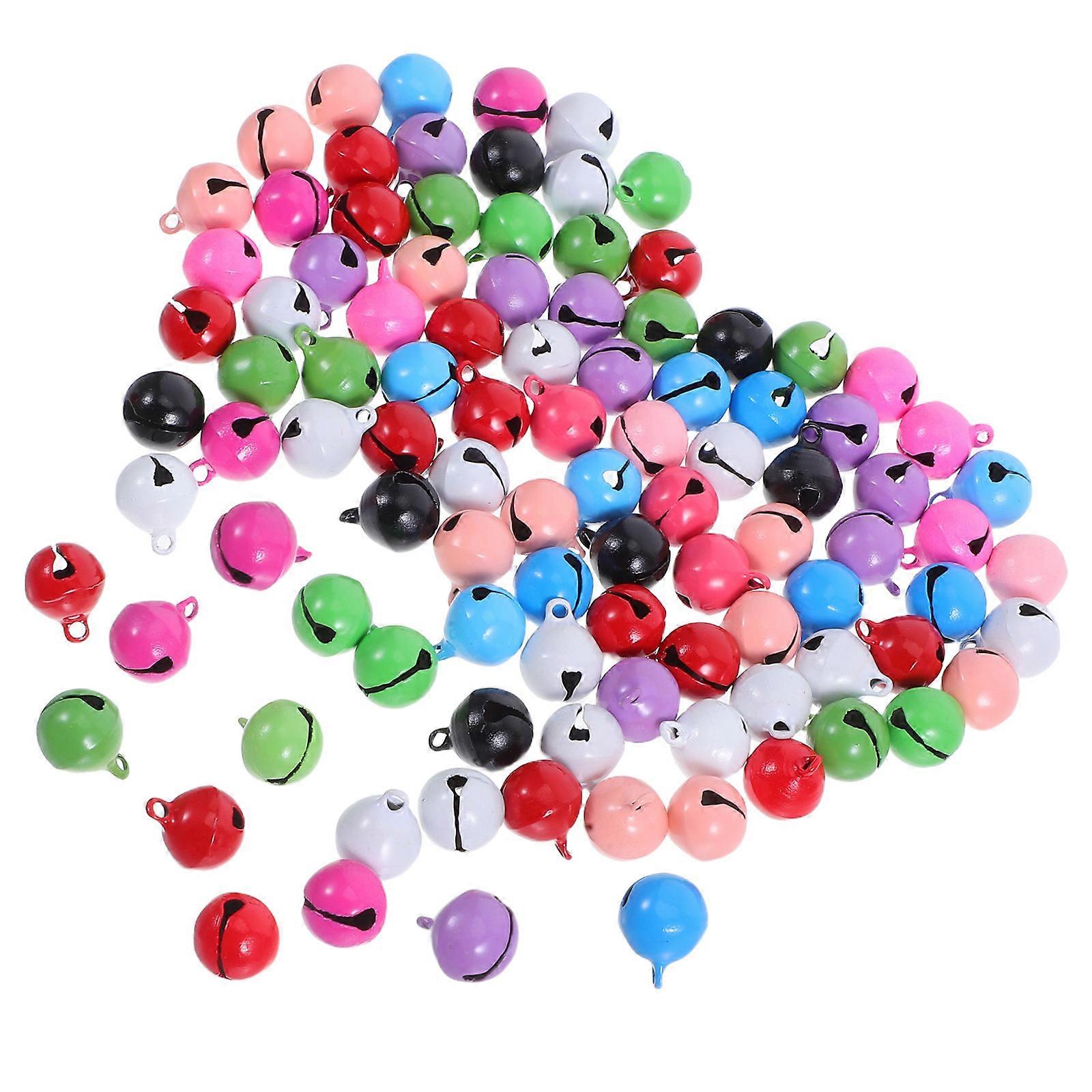 Diy Jingle Bells Pet Collar Pendants Small Bells Iron Assorted Color with Loud Sound 100Pcs