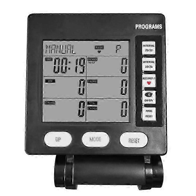 Wind Resistance Rowing Machine Skiing Machine Counter With Backlight Electronic Watch