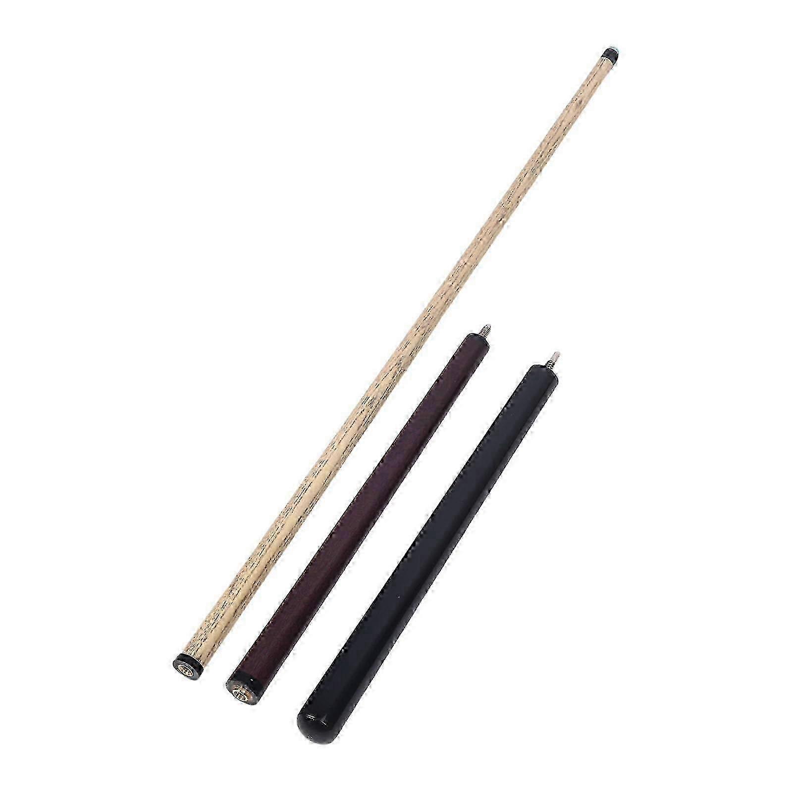 Jump Break Cue 3-Piece 4.6FT Wood Pool Cue Stick with 14mm Tip for Strong Impact and Solid Strokes in Billiards miao7