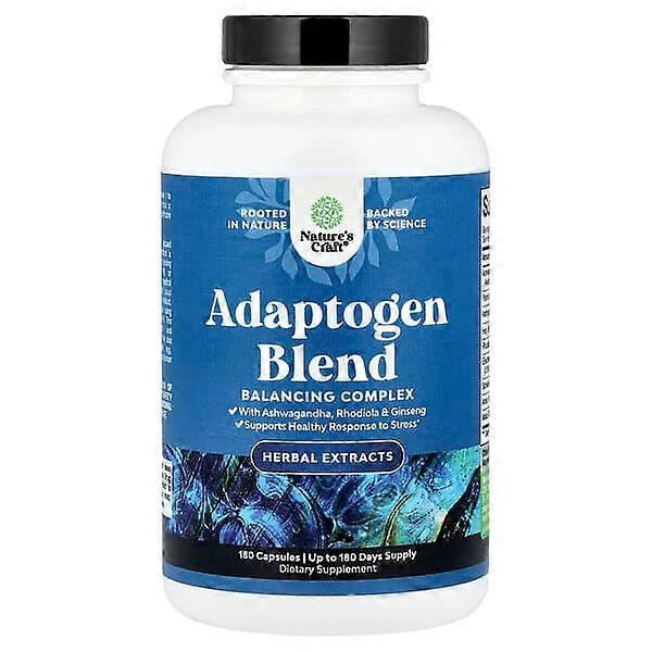 Nature's Craft, Adaptogen Blend, 180 Capsules