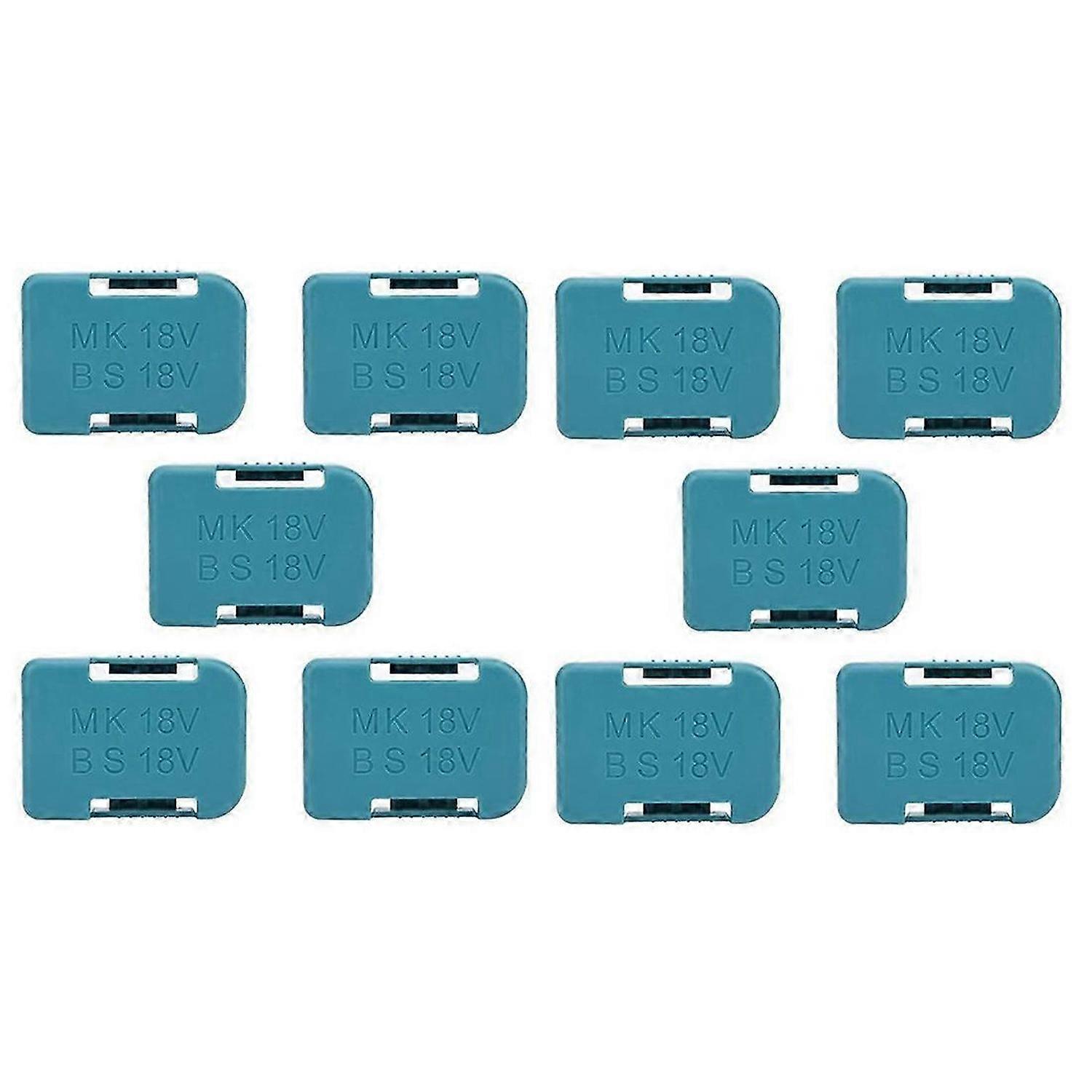 10 Pcs  for Makita 18V Fixing Devices Battery Storage Rack Holder Case(Blue)