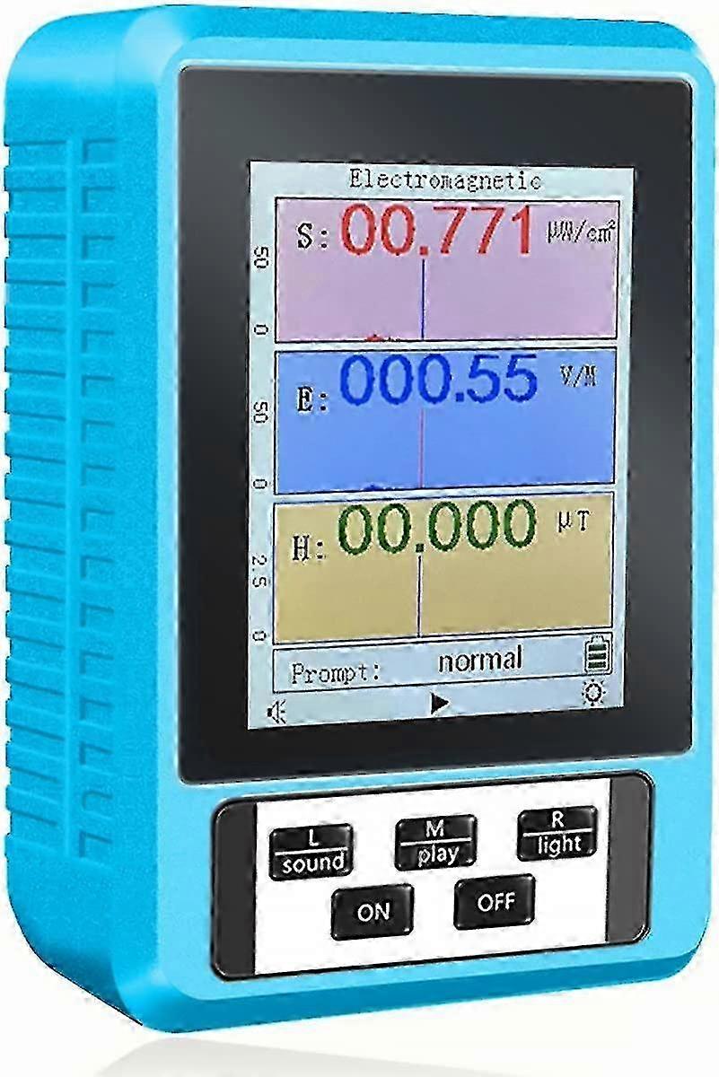 2025 Emf Meter Electric Lcd Digital Electromagnetic Radiation Detector With Alarm Battery Powered Hand-held Magnetic Field Monitor Portable Emf Detect