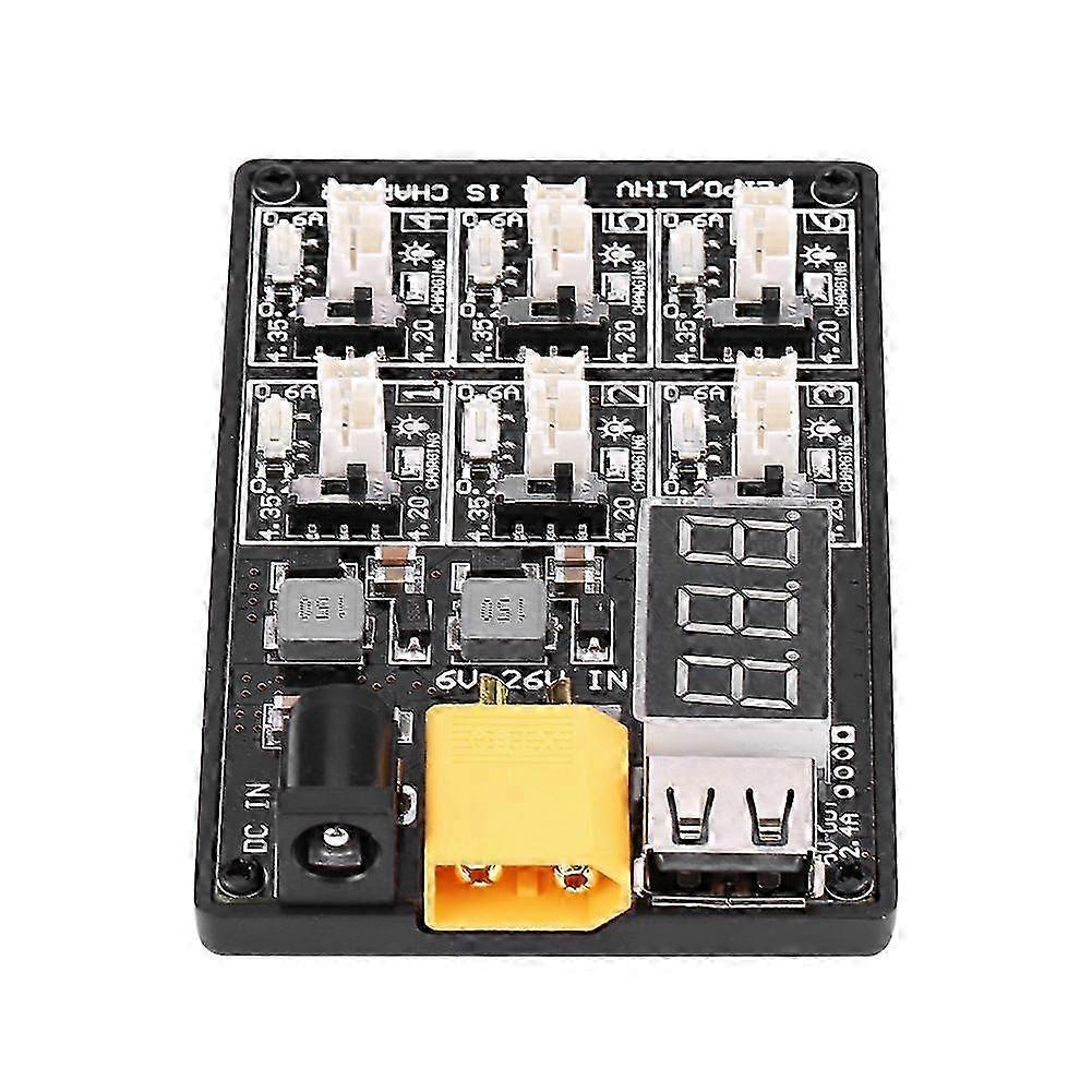 6in1 1S LiPo Battery Charger Charging Board RC Accessory with USB Interface